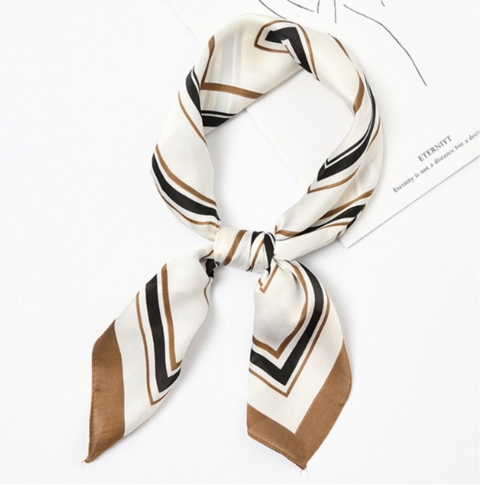 Square Silk Scarf/ Neckerchief/ Bandana - WS1